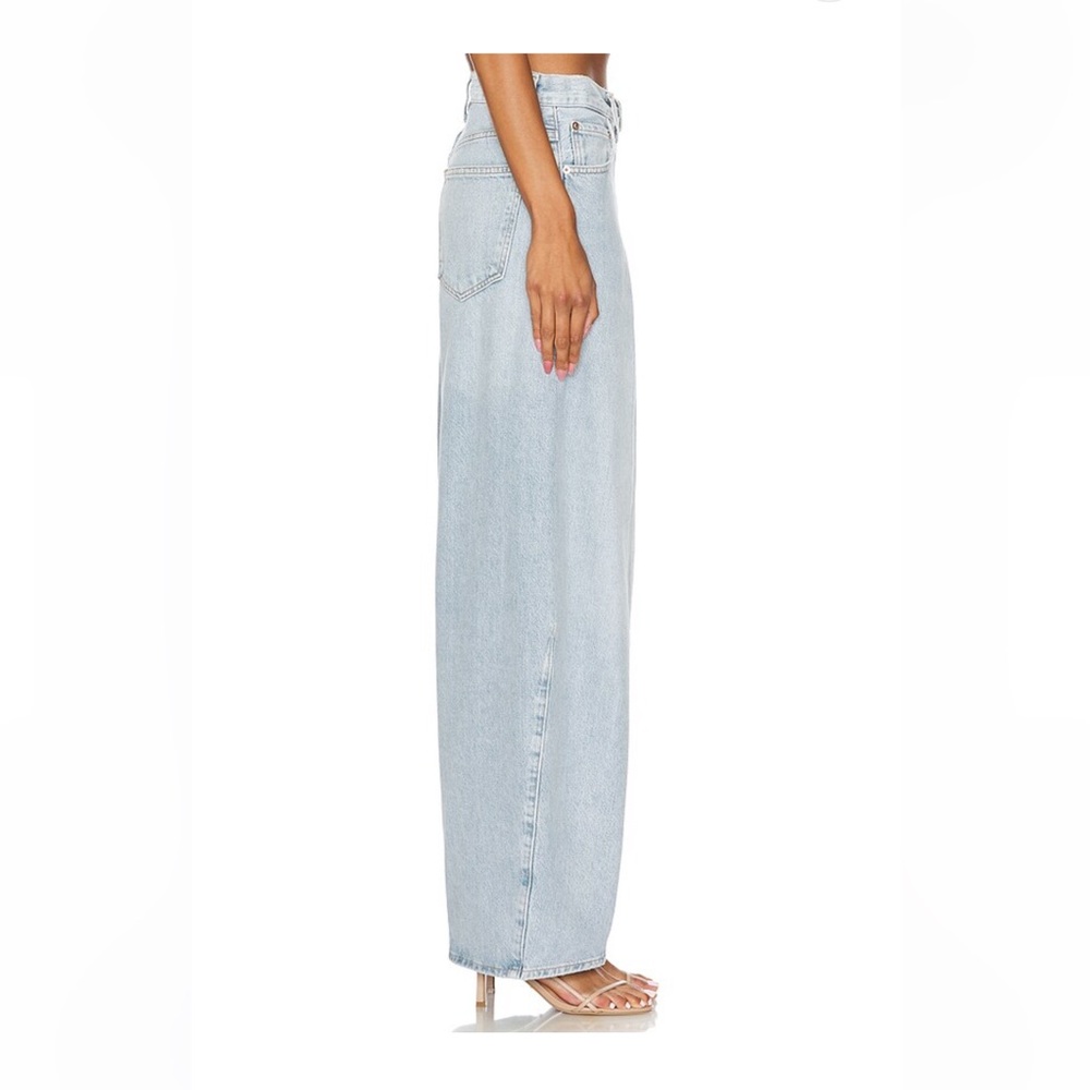 Agolde Light Wash Wide Leg Jeans - Picture 4 of 14